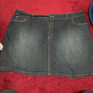 20W Denim Skort